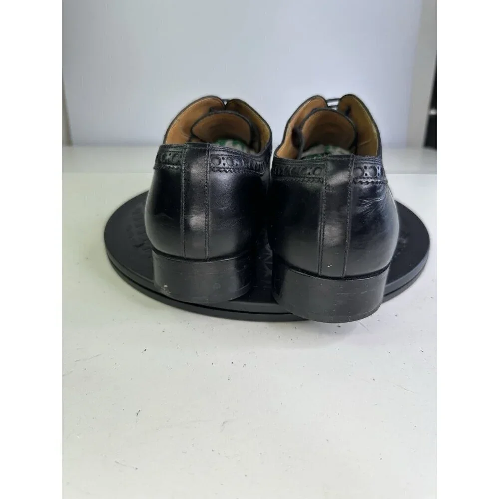 Magnanni for Saks Fifth Ave Black Wholecut Oxford Men's Shoes Size 9.5 M